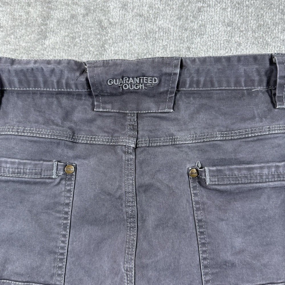 Dewalt Madison Pants Men's 46x33 Gray Double Knee Stretch Straight Leg Workwear - Picture 4 of 8